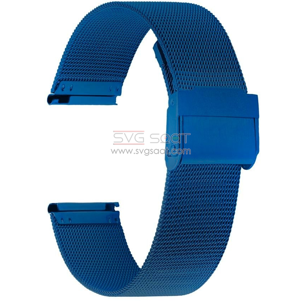 PASLANMAZ ÇELİK KORDON MK1002-BLUE - 16MM