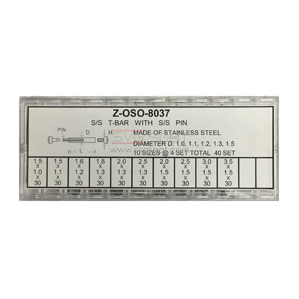Z-OSO-8037 VİDALI PİM SET