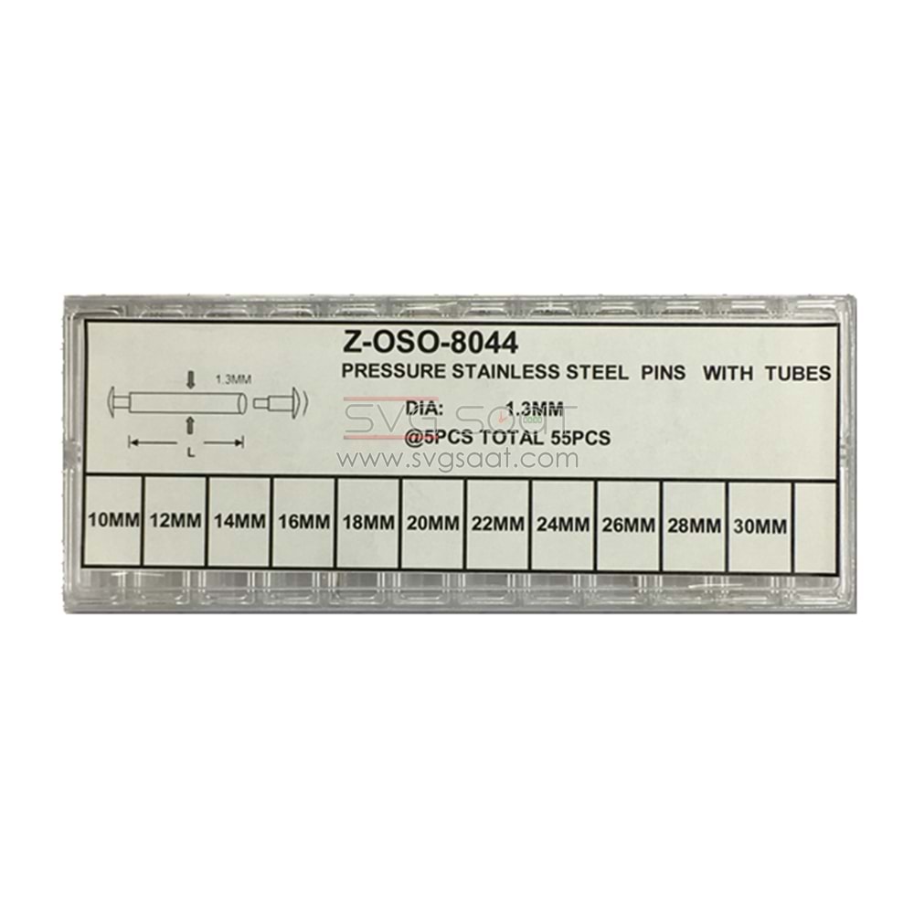 Z-OSO-8044 GEÇMELİ 1,3MM PİM SET
