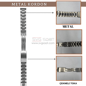 PASLANMAZ METAL KORDON MK104 - 24MM