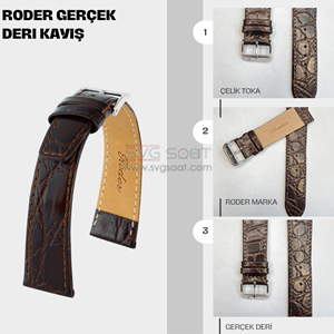R4149S RODER DERİ KAYIŞ - XL - KAHVERENGİ - 16MM
