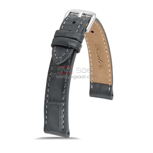 R4102S RODER DERİ KAYIŞ - GRİ