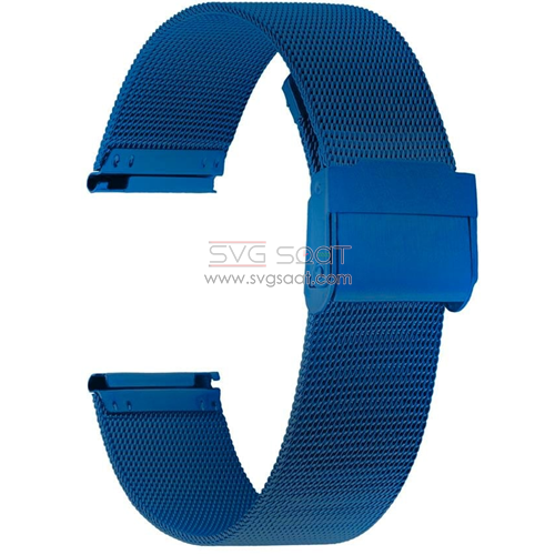 PASLANMAZ ÇELİK KORDON MK1002-BLUE - 16MM