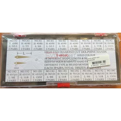 T-6016G AKREP YELKOVAN SANİYE (AYS) SETİ GOLD