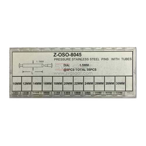 PASLANMAZ ÇELİK PİM SET 1,5MM