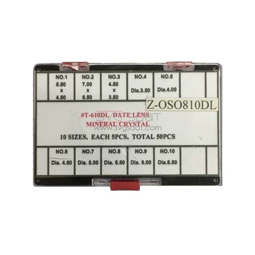 Z-OSO-810-DL SAAT TAKVİM LENS SETİ
